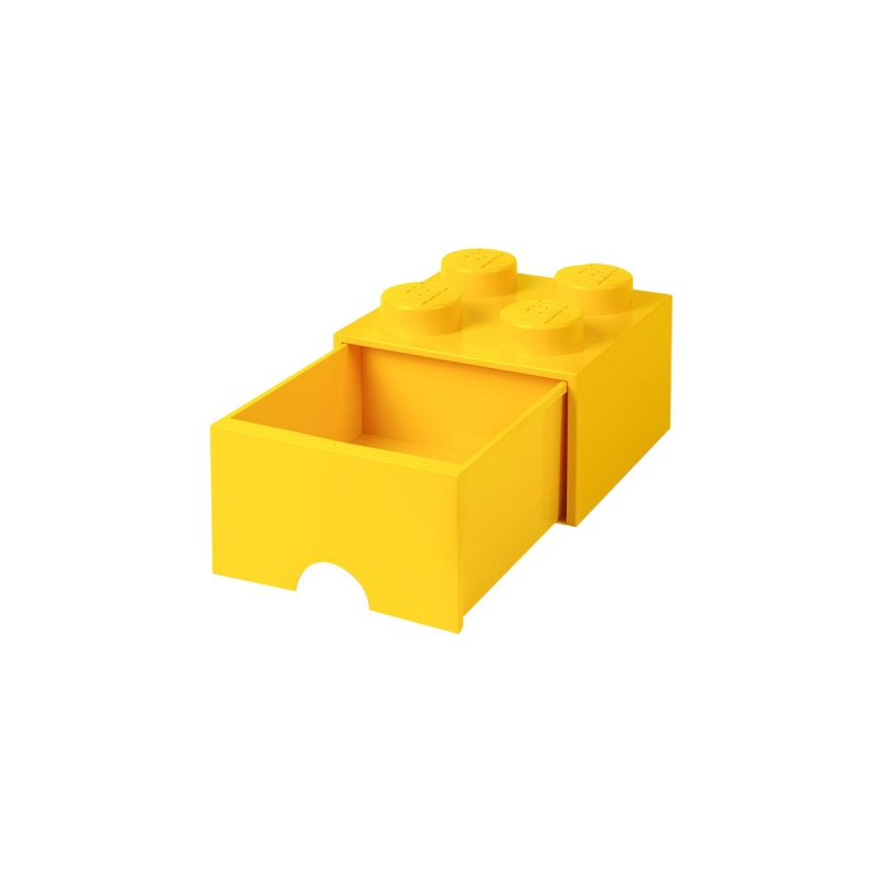Room Copenhagen LEGO Brick Drawer 4 gelb, Aufbewahrungsbox(gelb)