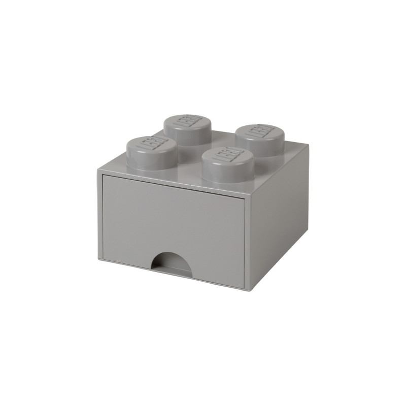 Room Copenhagen LEGO Brick Drawer 4 grau, Aufbewahrungsbox(grau)