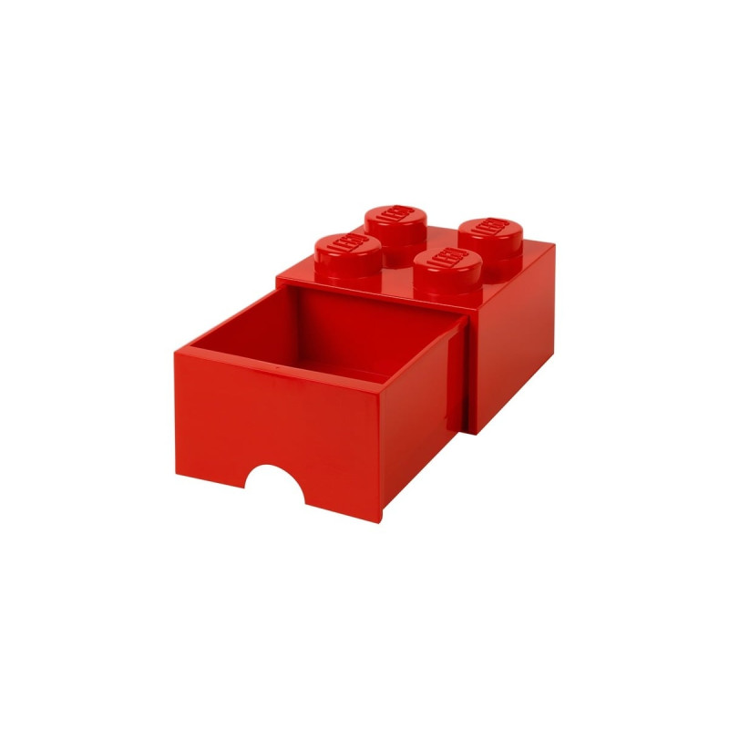 Room Copenhagen LEGO Brick Drawer 4 rot, Aufbewahrungsbox(rot)