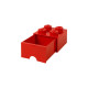 Room Copenhagen LEGO Brick Drawer 4 rot, Aufbewahrungsbox(rot)