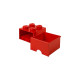 Room Copenhagen LEGO Brick Drawer 4 rot, Aufbewahrungsbox(rot)