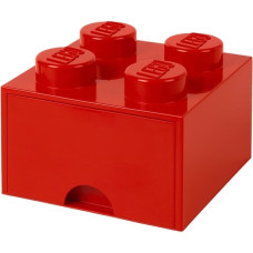 Room Copenhagen LEGO Brick Drawer 4 rot, Aufbewahrungsbox(rot)
