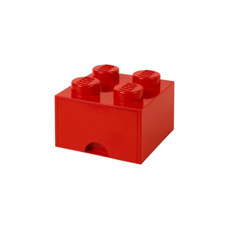 Room Copenhagen LEGO Brick Drawer 4 rot, Aufbewahrungsbox(rot)