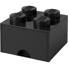 Room Copenhagen LEGO Brick Drawer 4 schwarz, Aufbewahrungsbox(schwarz)