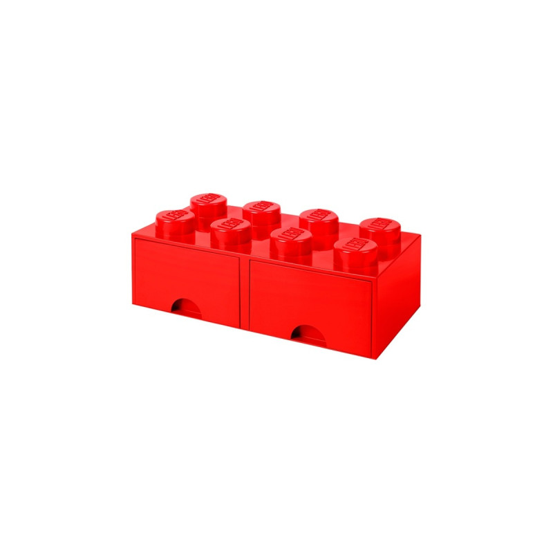 Room Copenhagen LEGO Brick Drawer 8 rot, Aufbewahrungsbox(rot)