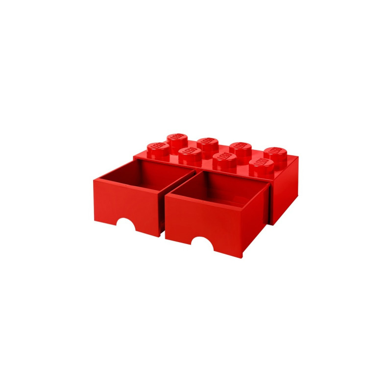 Room Copenhagen LEGO Brick Drawer 8 rot, Aufbewahrungsbox(rot)
