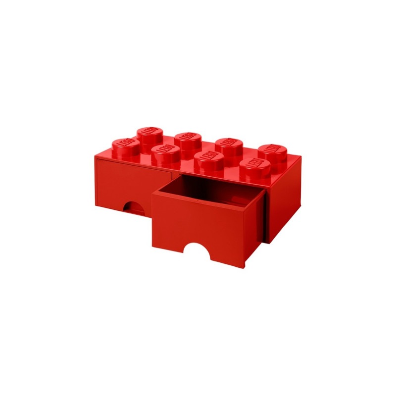 Room Copenhagen LEGO Brick Drawer 8 rot, Aufbewahrungsbox(rot)