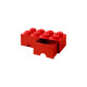 Room Copenhagen LEGO Brick Drawer 8 rot, Aufbewahrungsbox(rot)