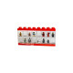 Room Copenhagen LEGO Minifiguren Display Case 16 rot, Aufbewahrungsbox(rot)