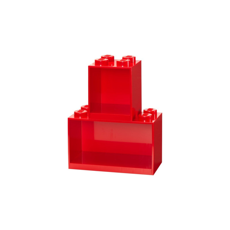 Room Copenhagen LEGO Regal Brick Shelf 8+4, Set 41171730(rot, 2 Regale)
