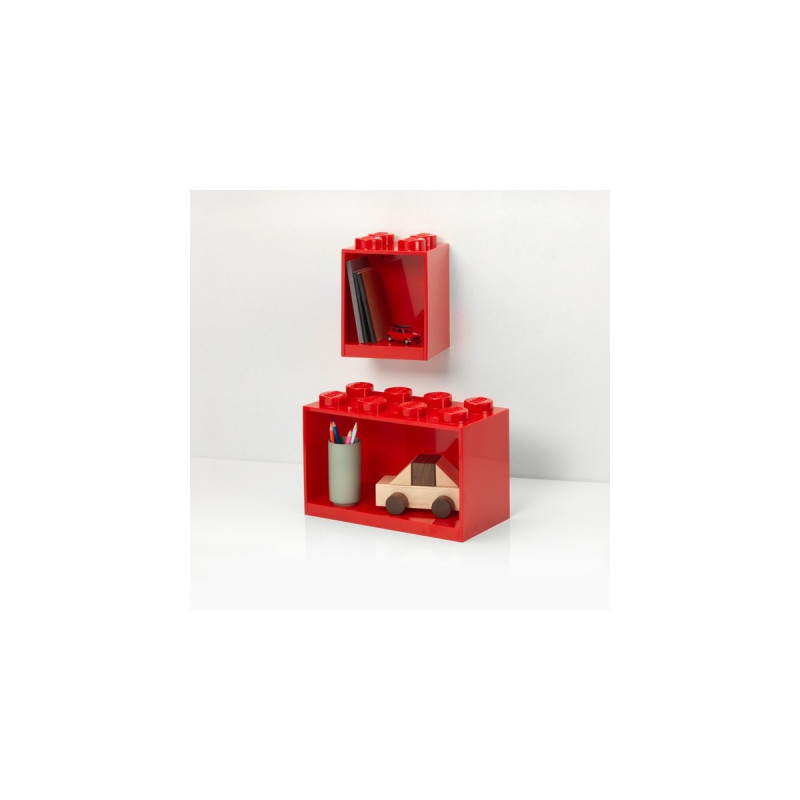 Room Copenhagen LEGO Regal Brick Shelf 8+4, Set 41171730(rot, 2 Regale)