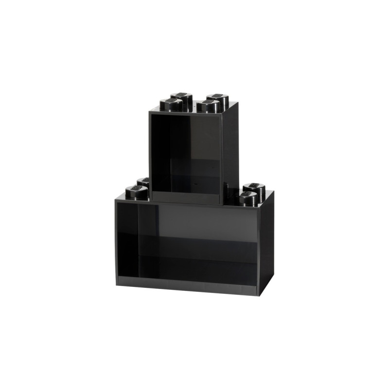 Room Copenhagen LEGO Regal Brick Shelf 8+4, Set 41171733(schwarz, 2 Regale)