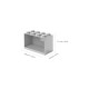 Room Copenhagen LEGO Regal Brick Shelf 8+4, Set 41171740(hellgrau, 2 Regale)