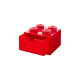 Room Copenhagen LEGO Schreibtischschublade 4, Aufbewahrungsbox(rot, Noppen)