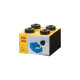 Room Copenhagen LEGO Schreibtischschublade 4, Aufbewahrungsbox(schwarz, Noppen)