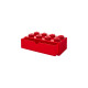 Room Copenhagen LEGO Schreibtischschublade 8, Aufbewahrungsbox(rot, Noppen)