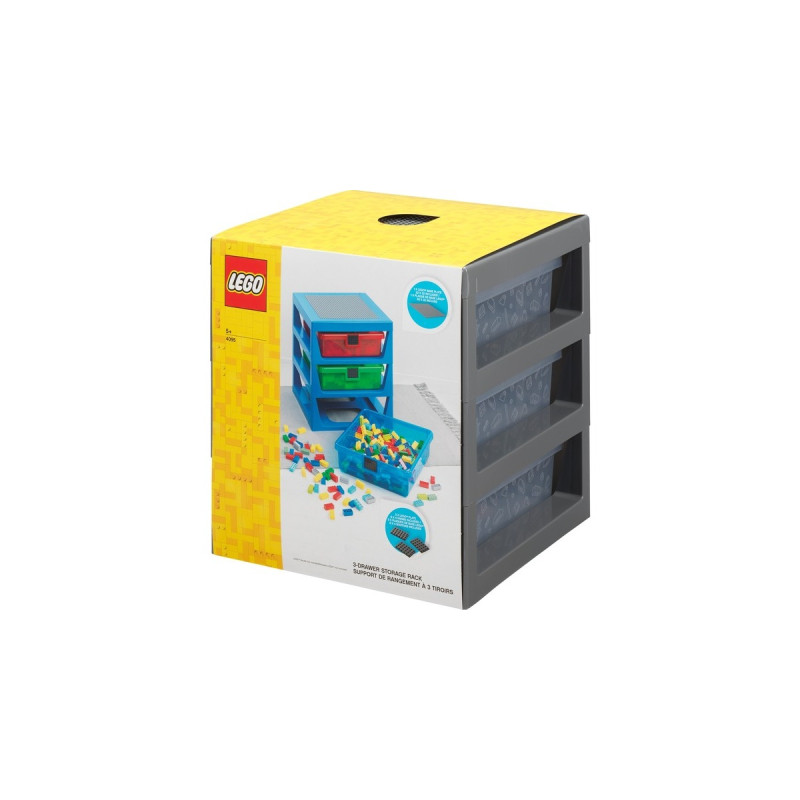Room Copenhagen LEGO Schubladen Regal3er Set, Aufbewahrungsbox(grau)