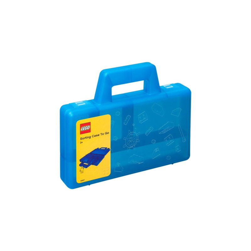 Room Copenhagen LEGO Sortierbox to go, Aufbewahrungsbox(blau)