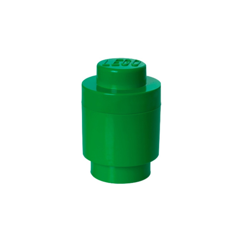 Room Copenhagen LEGO Storage Brick 1 rund grün, Aufbewahrungsbox(grün)