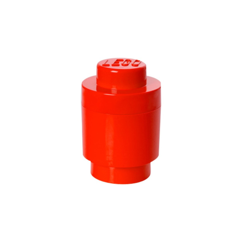 Room Copenhagen LEGO Storage Brick 1 rund rot, Aufbewahrungsbox(rot)