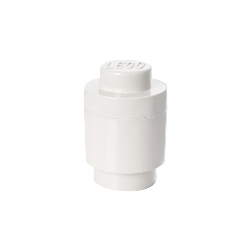 Room Copenhagen LEGO Storage Brick 1 rund weiß, Aufbewahrungsbox(weiß)