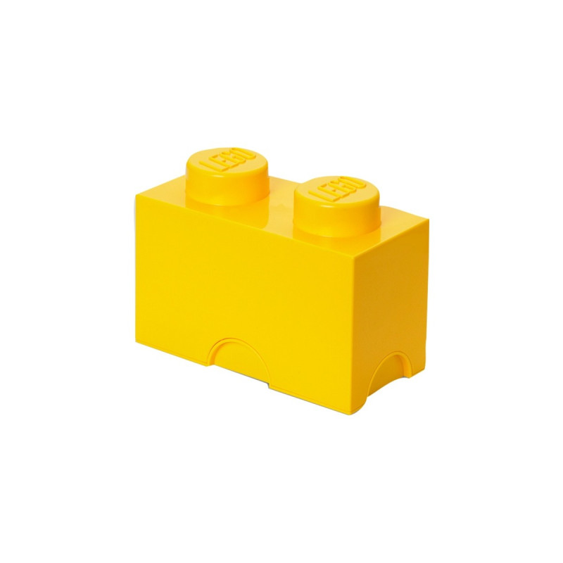 Room Copenhagen LEGO Storage Brick 2 gelb, Aufbewahrungsbox(gelb)