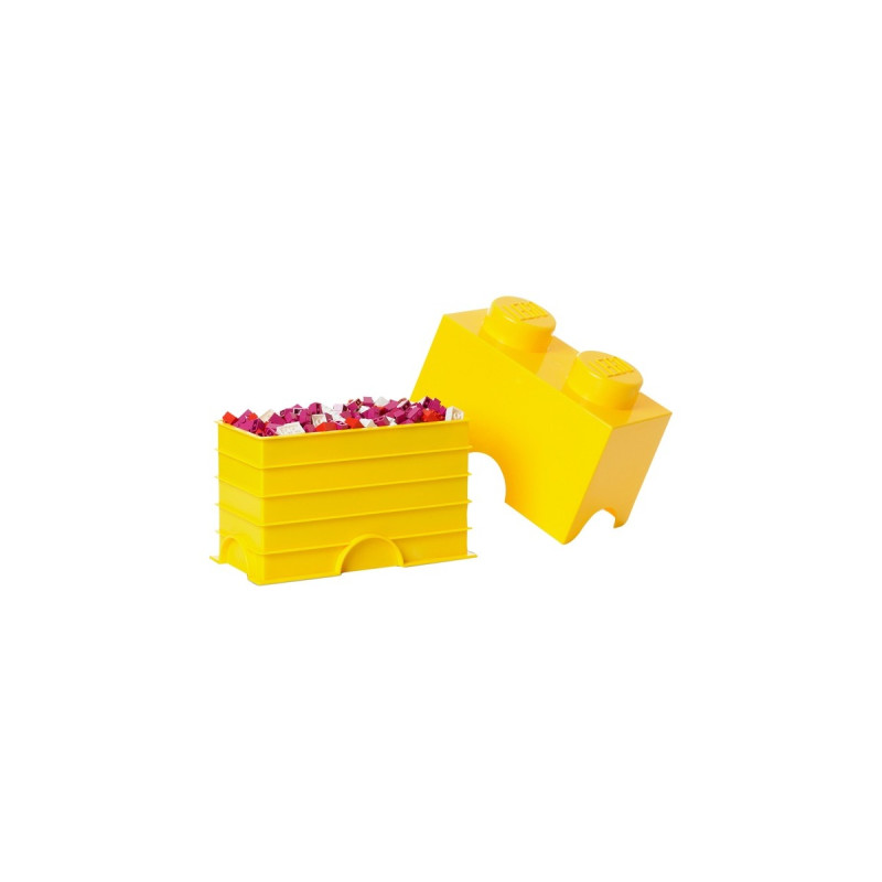 Room Copenhagen LEGO Storage Brick 2 gelb, Aufbewahrungsbox(gelb)