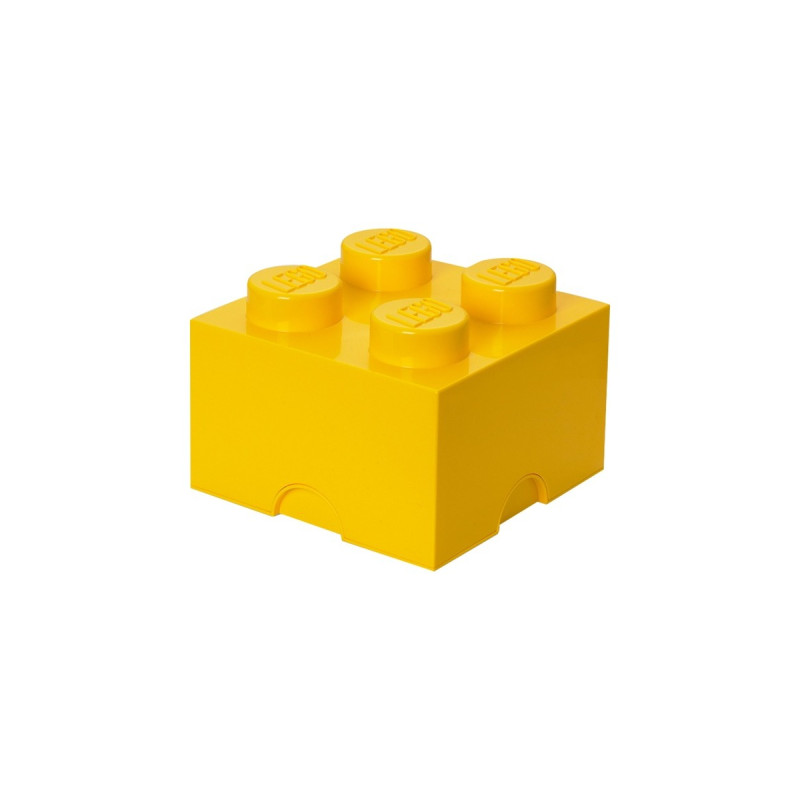 Room Copenhagen LEGO Storage Brick 4 gelb, Aufbewahrungsbox(gelb)