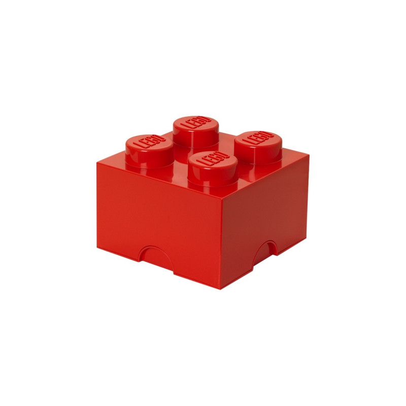 Room Copenhagen LEGO Storage Brick 4 rot, Aufbewahrungsbox(rot)