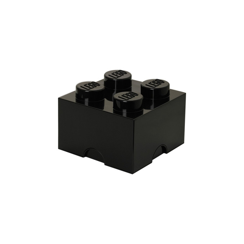 Room Copenhagen LEGO Storage Brick 4 schwarz, Aufbewahrungsbox(schwarz)