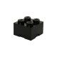 Room Copenhagen LEGO Storage Brick 4 schwarz, Aufbewahrungsbox(schwarz)