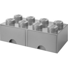 Room Copenhagen LEGO Storage Brick Drawer 8, Aufbewahrungsbox(dunkelgrau, zwei Schubladen)