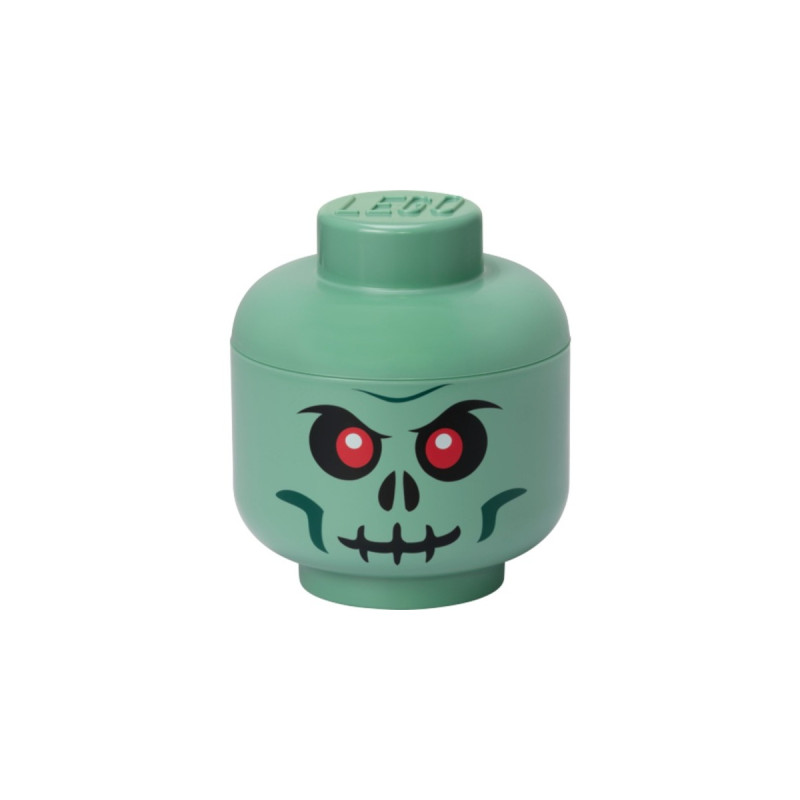 Room Copenhagen LEGO Storage Head Skelett , Aufbewahrungsbox(schwarz/rot, klein)