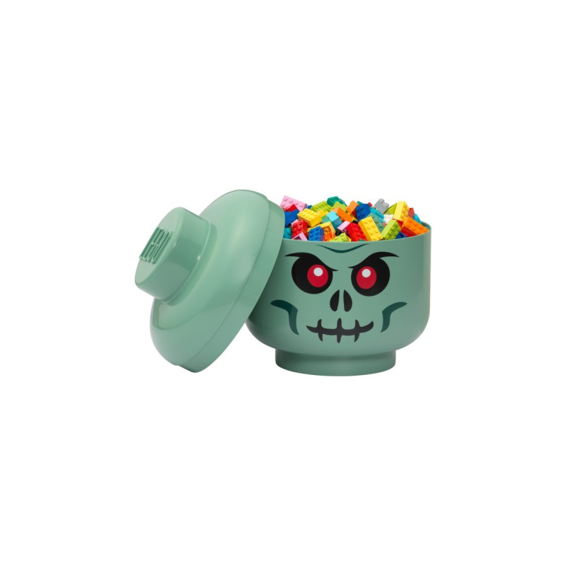 Room Copenhagen LEGO Storage Head Skelett , Aufbewahrungsbox(schwarz/rot, groß)