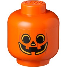 Room Copenhagen LEGO Storage Head "Kürbis", groß, Aufbewahrungsbox(orange/schwarz)