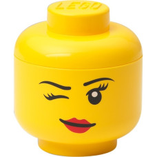 Room Copenhagen LEGO Storage Head "Whinky", mini, Aufbewahrungsbox(gelb)