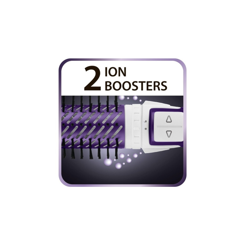 Rowenta Brush Activ Volume & Shine CF 9530, Warmluftbürste(weiß/violett)