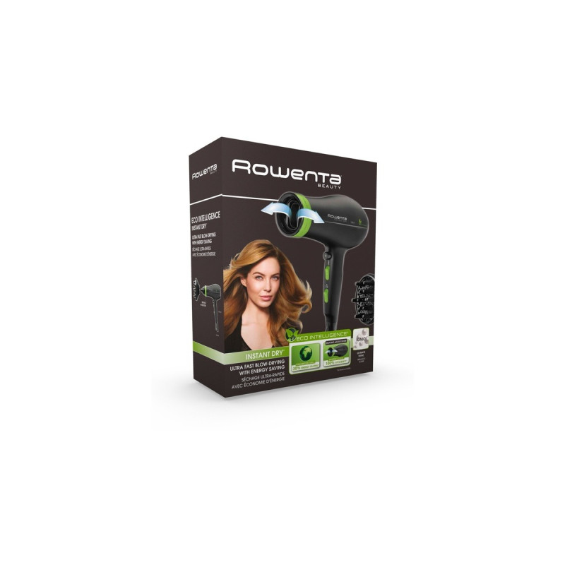 Rowenta Eco Intelligence CV 6030, Haartrockner(schwarz/grün)