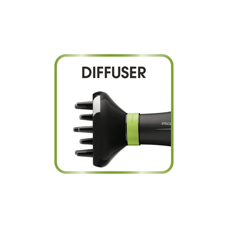 Rowenta Eco Intelligence CV 6030, Haartrockner(schwarz/grün)