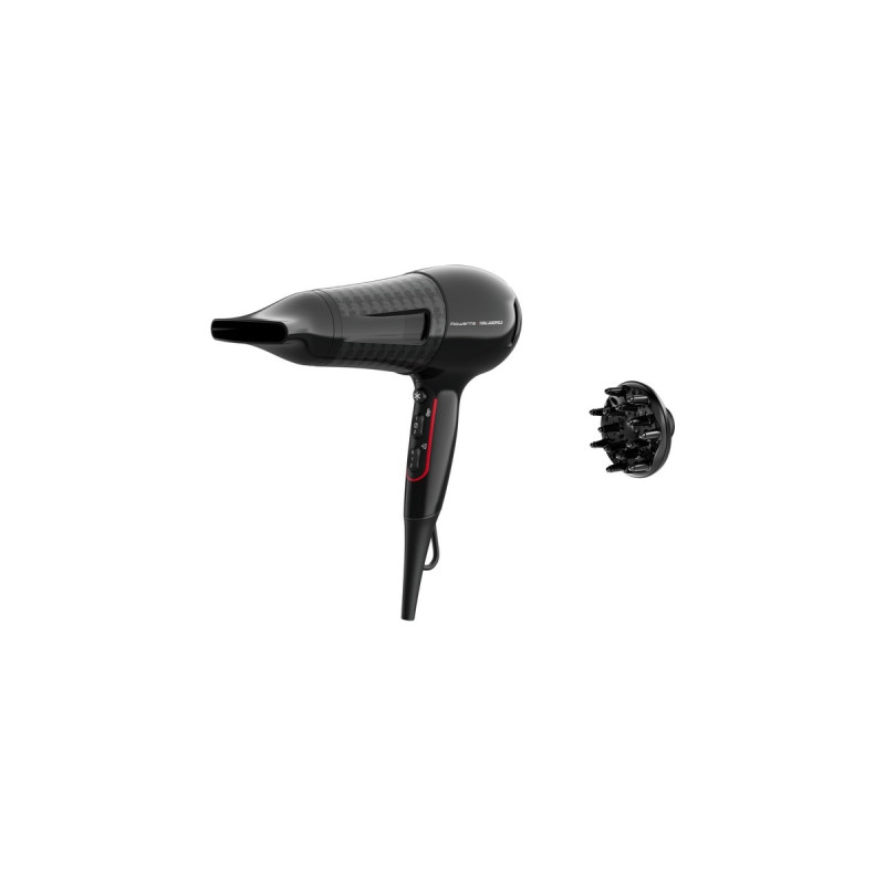 Rowenta x KARL LAGERFELD Powerline CV 591L, Haartrockner(schwarz/rot)