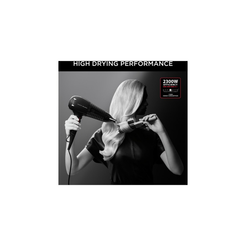 Rowenta x KARL LAGERFELD Powerline CV 591L, Haartrockner(schwarz/rot)