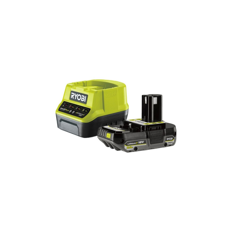 Ryobi 18 V ONE+ HP Akku-Starterset RC18120-120(grün/schwarz, Ladegerät + Akku)