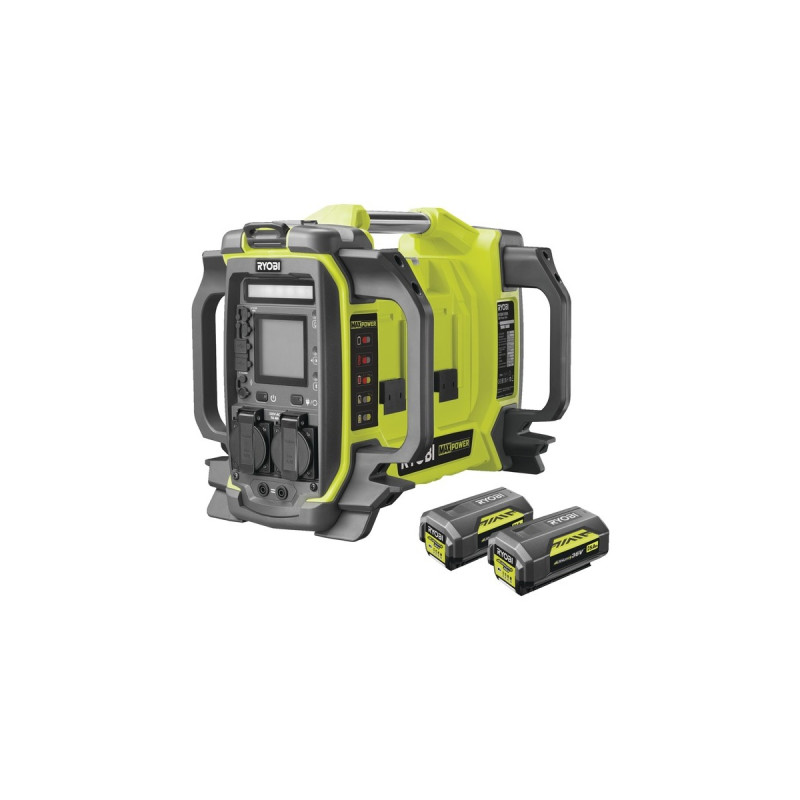 Ryobi 36 V MAX POWER Akku-Wechselrichter, Netzteil(grün/schwarz, ohne Akku und Ladegerät)