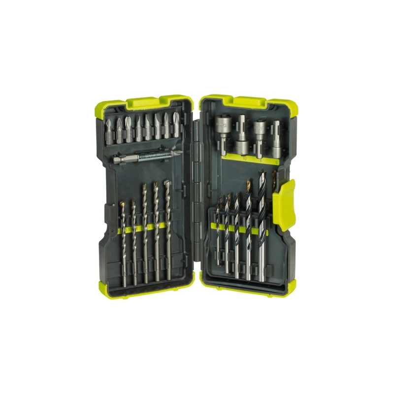 Ryobi Bit- und Bohrerbox RAK30MIX, 30-teilig, Bohrer- & Bit-Satz(grün)