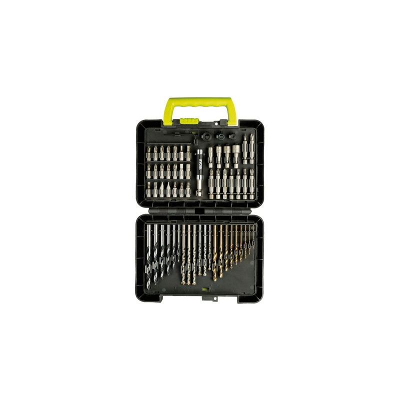 Ryobi Bit- und Bohrerbox RAK60DDF, 60-teilig, Bohrer- & Bit-Satz(grün/schwarz)