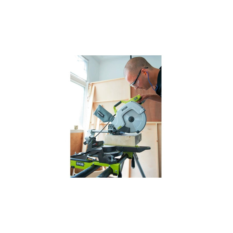 Ryobi Kapp-und Gehrungssäge EMS254L(grün/grau, 2.000 Watt, Outlet)