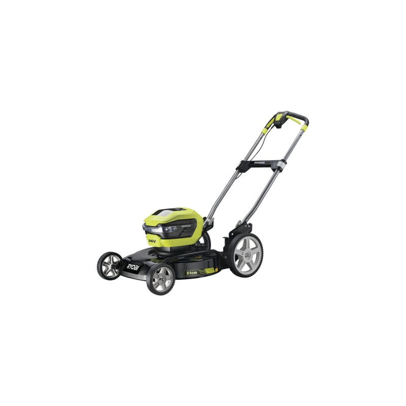 Ryobi MAX POWER Akku-Mulchmäher RY36LMMX51A-140, 36Volt, Rasenmäher(grün/schwarz, Li-Ionen-Akku 4 Ah)