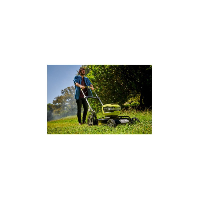 Ryobi MAX POWER Akku-Mulchmäher RY36LMMX51A-140, 36Volt, Rasenmäher(grün/schwarz, Li-Ionen-Akku 4 Ah)