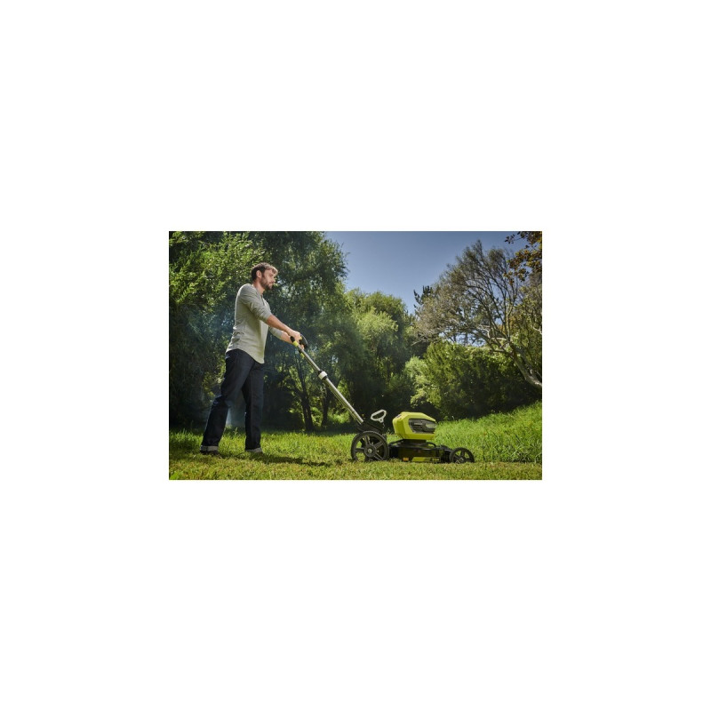 Ryobi MAX POWER Akku-Mulchmäher RY36LMMX51A-140, 36Volt, Rasenmäher(grün/schwarz, Li-Ionen-Akku 4 Ah)