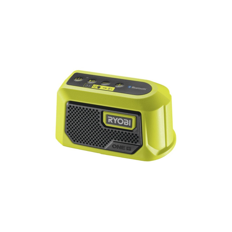 Ryobi ONE+ Akku Bluetooth Box Mini, 18Volt, Lautsprecher(grün/schwarz, ohne Akku und Ladegerät)